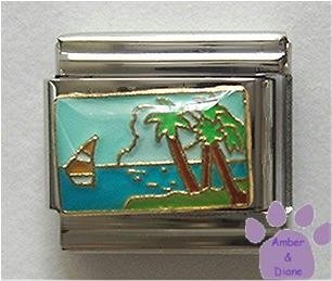 Beautiful Tropical Island Paradise Italian Charm with sailboat