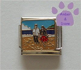 Romantic Walk on the Beach Italian Charm Couple Holding Hands