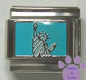 Statue of Liberty Against Clear Blue Sky Italian Charm