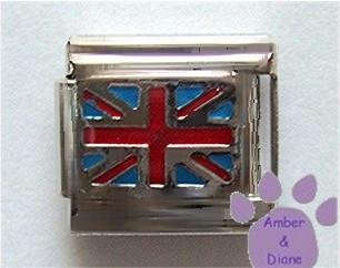 British Flag Italian Charm Flag of England
