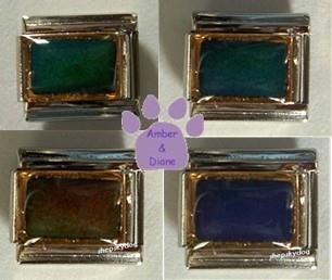 Mood Rectangular Italian Charm Changes color with your moods