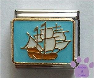 Old Sailing Vessel in Full Sail Italian Charm Tall Ship