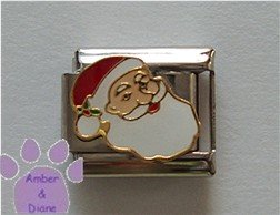 Santa Claus Italian Charm Saint Nick face