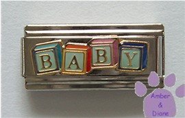 BABY on Building Blocks Super Link Italian Charm