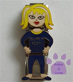 Triple Link SUPER MOM Italian Charm in a blue jogging suit