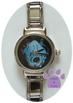 Zodiac Silvertone Italian Charm Watch TAURUS April 20 to May 20