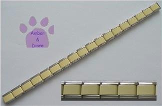 Italian Charm Starter Bracelet in CREAMY YELLOW