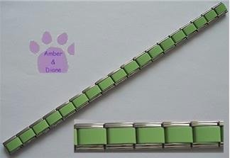 Italian Charm Starter Bracelet in LIGHT GREEN