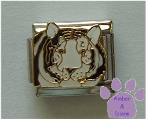 Gorgeous Ghost Tiger Italian Charm