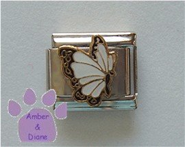 April BUTTERFLY Birthstone with white-diamond color wings