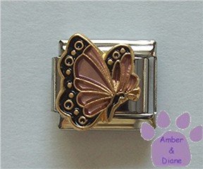 June BUTTERFLY Birthstone pinky-pearl alexandrite colored wings