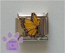 November BUTTERFLY Birthstone with golden-topaz color wings
