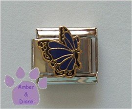 September BUTTERFLY Birthstone with deep blue-sapphire color win