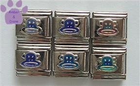Julius Monkey Ultraviolet Italian Charm *Changes Color in Light*