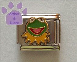 Kermit the Frog Italian Charm from Sesame Street and The Muppets