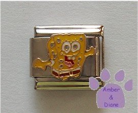 SpongeBob SquarePants Italian Charm arms out