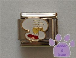Squidward Tentacles Italian Charm from SpongeBob SquarePants