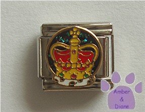 Royal Crown Italian Charm for the Princess or Queen in your life