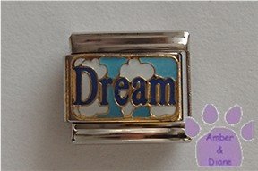 Dream set in Clouds in Sky Italian Charm Dare to Dream