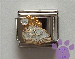 Spellbook Italian Charm with Magic Dust and Glitter Smoke