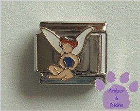 Very Cute Fairy Italian Charm sitting cross-legged
