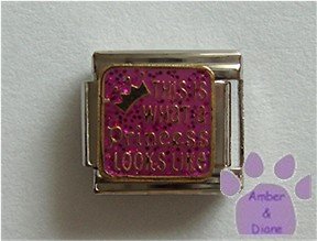 THIS IS What a Princess LOOKS Like Italian Charm violet glitter