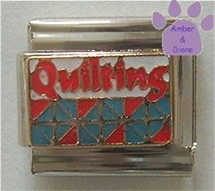 QUILTING Italian Charm with Colorful Quilt for Quilter