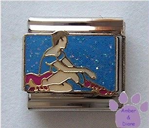 Dreaming Ballerina Italian Charm for Ballet Dancer