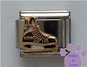 Ice Skate Italian Charm Hockey Skate