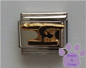 Gymnastics Balance Beam Silhouette Italian Charm for Gymnast