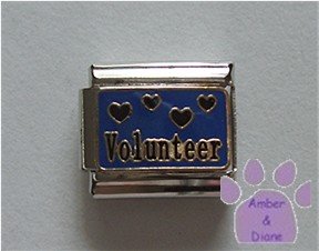 Volunteer Italian Charm with hearts