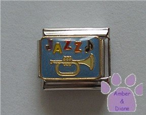 JAZZ Italian Charm trumpet and music note