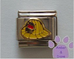 Yellow Fire Hat Italian Charm Fire Fighter Helmet
