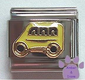 Yellow School Bus Italian Charm for Bus Driver or Parents