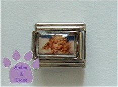 Angel Kisses Italian Photo Charm angel child blowing kisses
