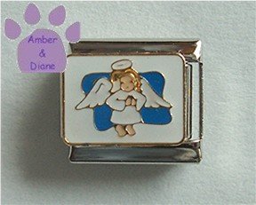 Angel Praying Italian Charm hovering in the sky