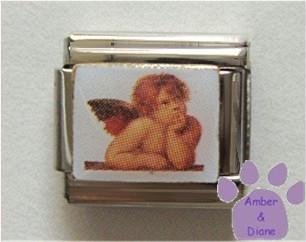 Raphael Cherub Italian Charm first Sistine Madonna Angel