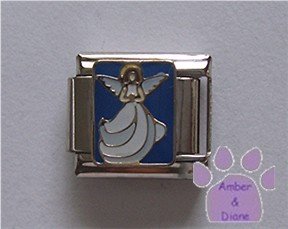 Serene Angel Italian Charm on a Blue Sky