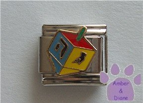 Dreidel Italian Charm Chanukah Game