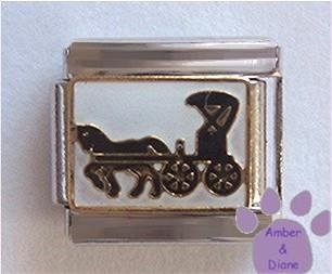 Horse and Buggy Italian Charm - Amish or Mennonite Carriage