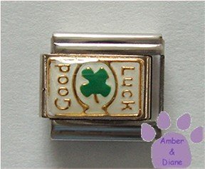 Four Leaf Clover Good Luck Italian Charm