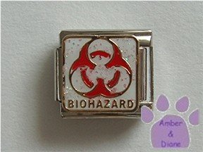 Nuclear Hazard Symbol Italian Charm BIOHAZARD