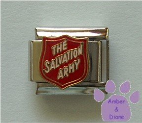 Salvation Army Shield Italian Charm