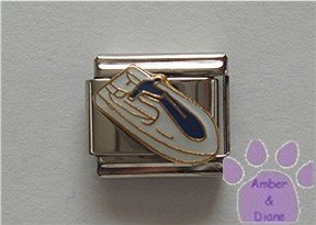 Jet Ski Italian Charm white with blue handle