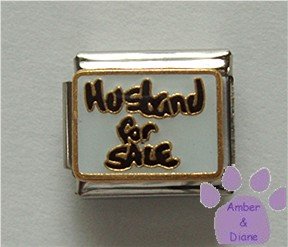 Husband for Sale Italian Charm on White