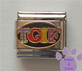 TGIF Italian Charm colorful - Thank Goodness It's Friday