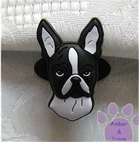 Boston Terrier Shoe Doodle Dog Charm for Crocs