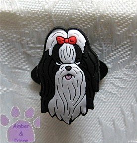 Shih Tzu Shoe Doodle Dog Charm for Crocs