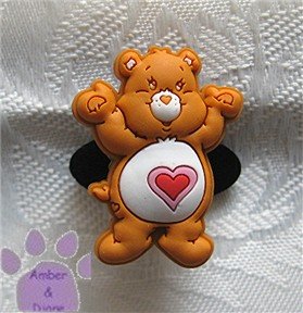 Tenderheart Bear Shoe Doodle Charm Carebears brown Care Bears for Crocs