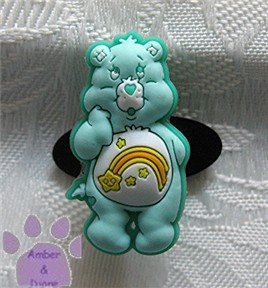 Wish Bear Shoe Doodle Charm Carebears aqua Care Bears for Crocs
